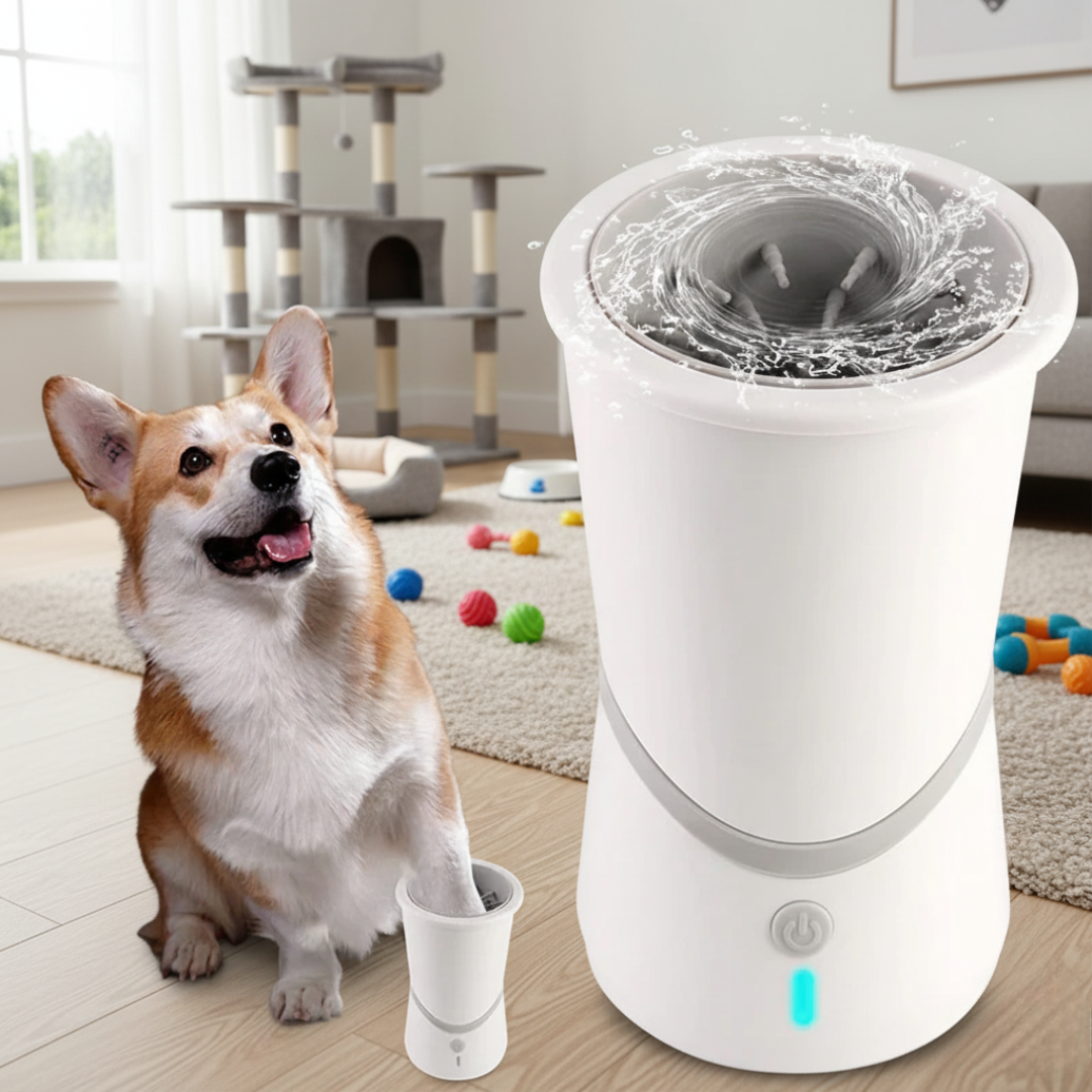 Pet electric foot washer
